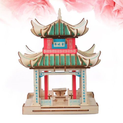 Aiwan Pavilion Shape 3D Puzzle Board For Decoration 2