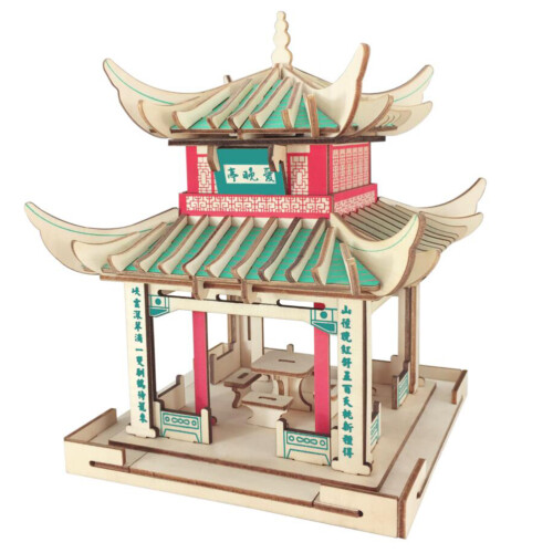 Aiwan Pavilion Shape 3D Puzzle Board For Decoration 1