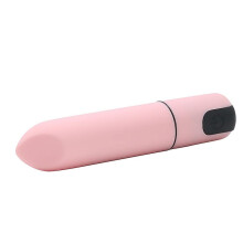 Handheld Strong Mini Bullet Vibrator, Waterproof, 10Speed Quiet Vibration, Soft Silicone Lipstick Style