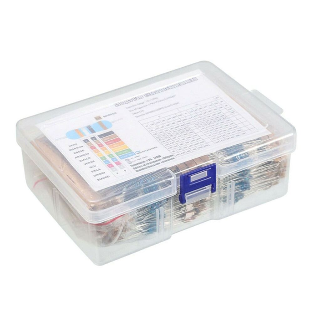 2600Pcs Electronic Component Resistor Assortment Set 1/8W Film 7696000977041