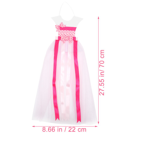 1Haaraccessoires Organizer Roze PVC Met Elegant Muurdesign 1
