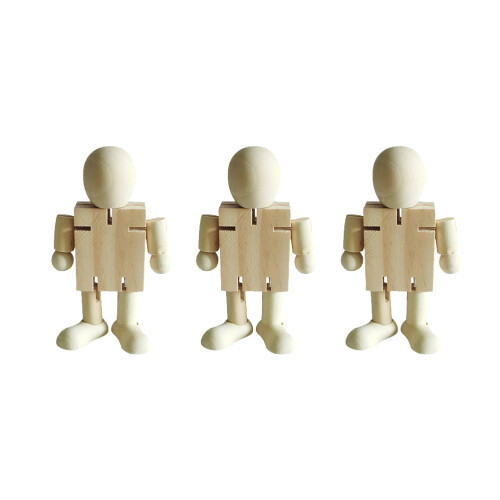 3 Stks Robot Lege Onafgewerkte Knutselprojecten Diy 2