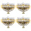 4Stk Hanukkah Serviettenring Metall Halter 10