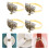 4Stk Hanukkah Serviettenring Metall Halter 5