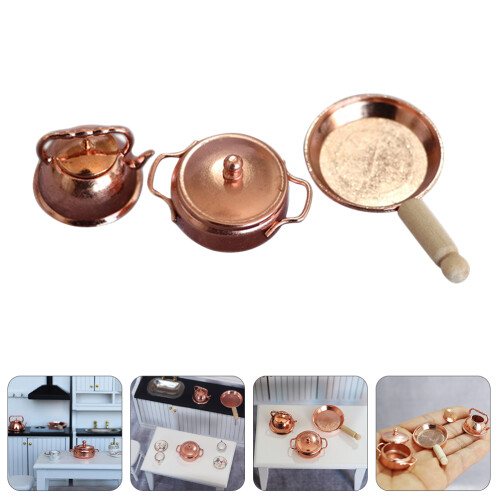 1 Set Moderner Mini Küchenkessel Lebensechter Mini Suppentopf 2