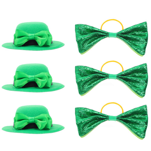 1Set St Patricks Day Weinfaschenverschlüsse Krawatten