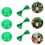1Set St Patricks Day Weinfaschenverschlüsse Krawatten 9