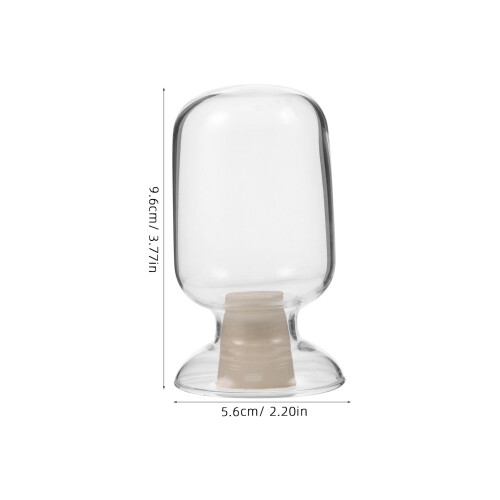 Glass Bottle With Stopper 125ml Sample Storage Jar 2