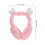 Cache-Oreilles Rose En Peluche Hiver Confortable 2