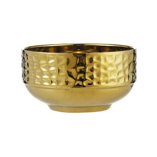 Elegant Heat Resistant Bowl For Soup Noodles Double-Gold 11.5