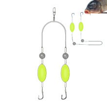 Pompano leader, saltwater flounder rigs fishing accessories for casting jigging crappie fishing hiking traveling with family friends No. 8 hooks