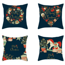 Decor for Couch Sofa Throw Pillow Covers, Set of 4, Soft Fabric with Hidden Zipper, Polyester Linen Material for Multipurpose Use During the Festive S