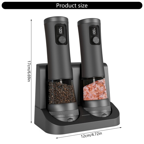 Nonrust Steel Electric Spices Grinders USB C Charging 100ml 2