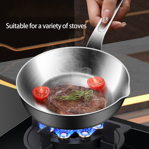 316stainless steel Fry Pan Multi Layer Heat-Medium size 1