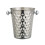Hammer Pattern Beverage Ice Buckets Stainsless Steels-Silver 1