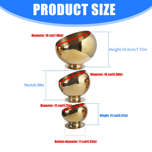 Elegant Metal Snacks Bowl Detachable Stand Multi-196mm 1