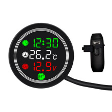 Waterproof Motorcycle Voltage Gauge 5 In 1 USB Type C-water te
