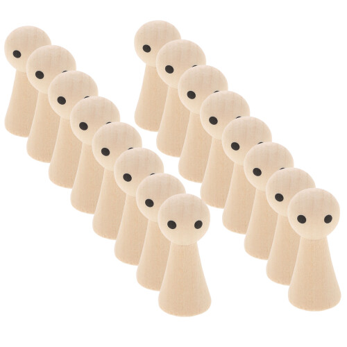 20St Peg Onafgewerkt Diy Schilderpoppen