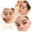 6 Oogschaduw Stickers, Kleverige Eyeliner Decals 10
