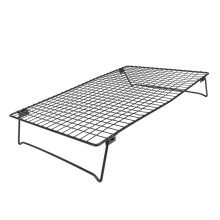 Cooling Rack Foldable Black Multifunctional Biscuit Rack for Carbon Steel for Baking Stylish and Minimalist Design for Kitchen Accessories