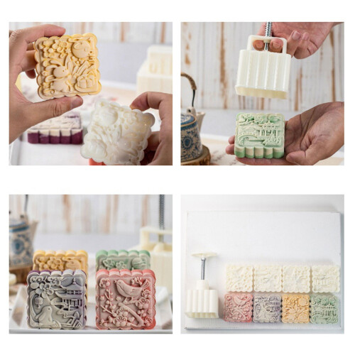 Hand Pressure Dessert Molds Square Rabbit Pattern Cookie-150 2