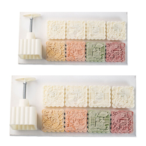 MidAutumn Festival Dessert Maker Baking Tool 3D Square Fish-150 1