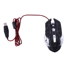 Mute Wired Gaming Mit LED, Für E-Sports (Schwarz)