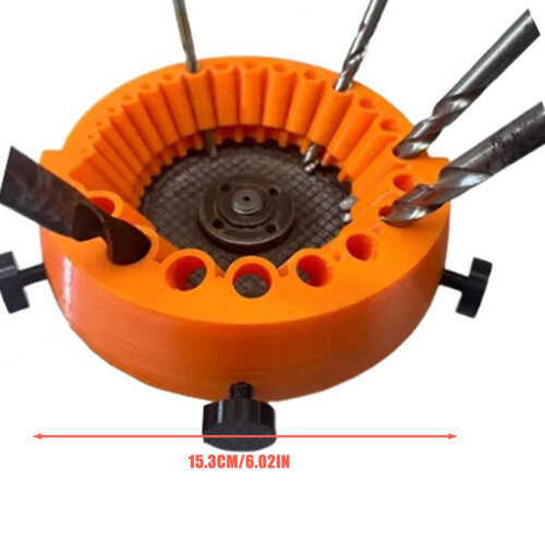3D Printed Tool Sharpening Drill-  Green Without Gloves 2