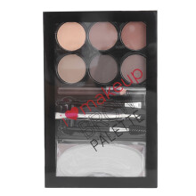 1 Set Zeskleurig Wenkbrauwpoeier Kit, Langdurig Waterbestendig