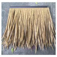 Original Thatch Tile Fake Thatch PE Plastic Resin Artificial Simulation Thatch Tile Flame Retardant 0.5 x 0.5 m Yellow C, 2 pcs