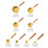 8Pcs Stainless Steels Coffee Scoops Small Cup Tablespoon-silver 4