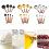 8Pcs Stainless Steels Coffee Scoops Small Cup Tablespoon-silver 7