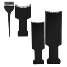 4Stk. Ablegeplatten Für Haarfarbe, Friseurzubehör (Schwarz)