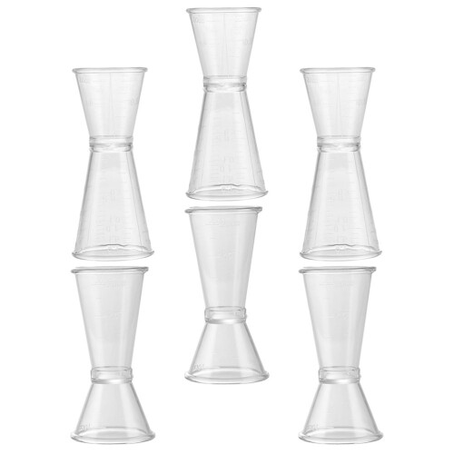 6 Pezzi Jigger Misurino Per Cocktail Vino