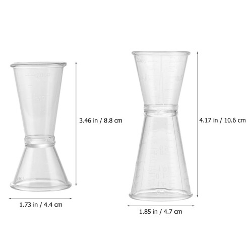 6 Pezzi Jigger Misurino Per Cocktail Vino 2