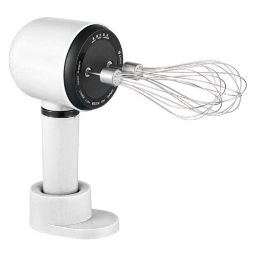 Wireless Electric Whisks 2 Speed Mode Portable ABS-White