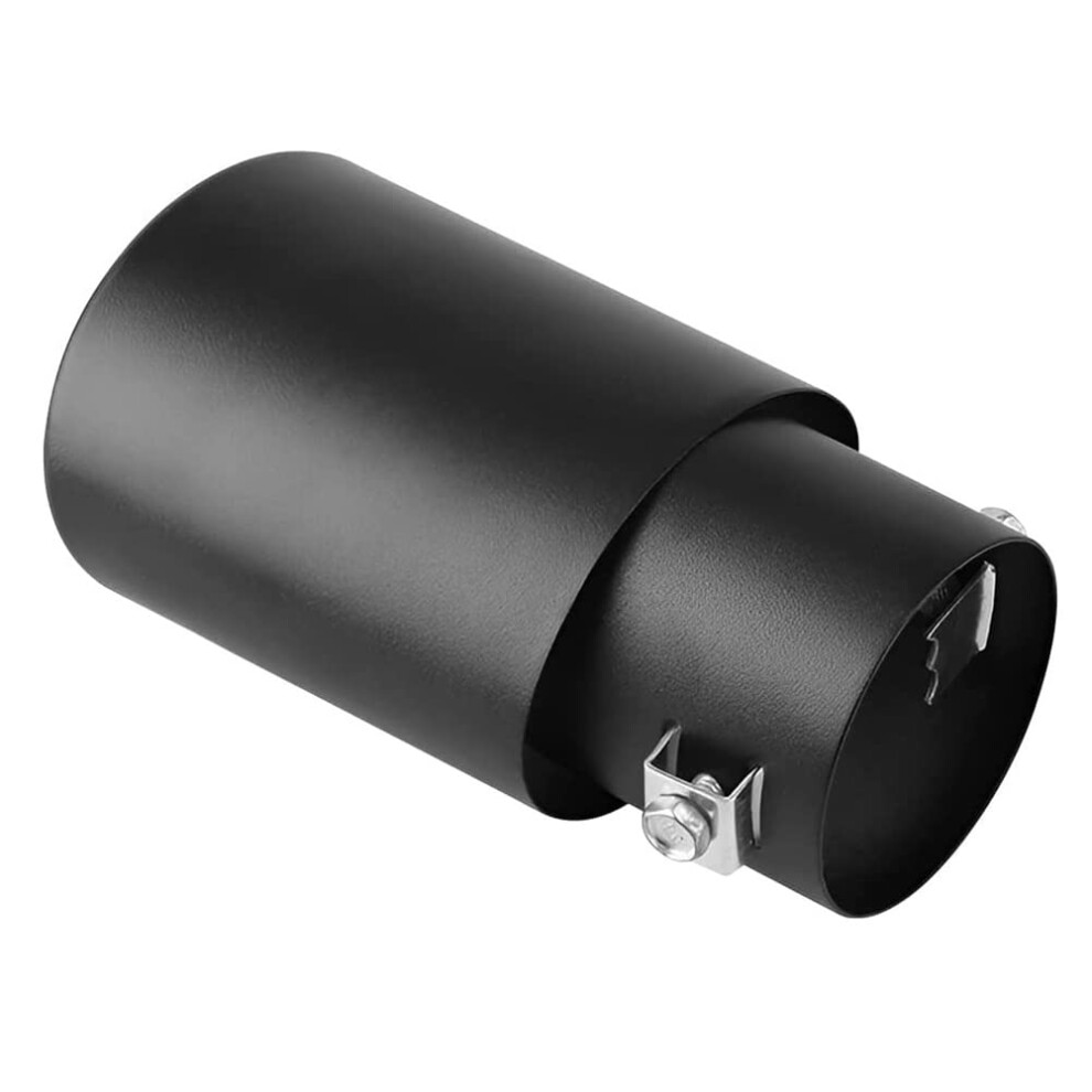 Universal Car Exhaust Tip 2.1 To 1.5 Inch Stainless Steel Rustresistant Chrome Finish Black 9323874437651