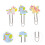 3 unidades de clips con dibujos 10