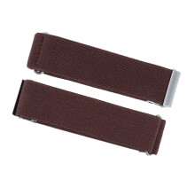 1 paio braccialetti camicia chinlon 2,5 cm marrone
