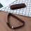 1 paio braccialetti camicia chinlon 2,5 cm marrone 9