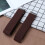 1 paio braccialetti camicia chinlon 2,5 cm marrone 6