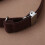 1 paio braccialetti camicia chinlon 2,5 cm marrone 10