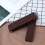 1 paio braccialetti camicia chinlon 2,5 cm marrone 7