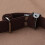 1 paio braccialetti camicia chinlon 2,5 cm marrone 5