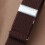 1 paio braccialetti camicia chinlon 2,5 cm marrone 11