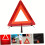 Safety Warning Triangles 2Piece Car Emergency Kit Reflective Plastic Tripod Stop Sign Red 2