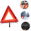Safety Warning Triangles 2Piece Car Emergency Kit Reflective Plastic Tripod Stop Sign Red 3