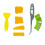 Professional Silicone Caulking Finishing Tool-Yellow scraper 1