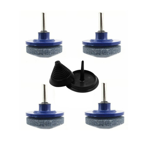 4PCS Drill Compatible Lawn Mower Sharpener Kit Balancing Tool