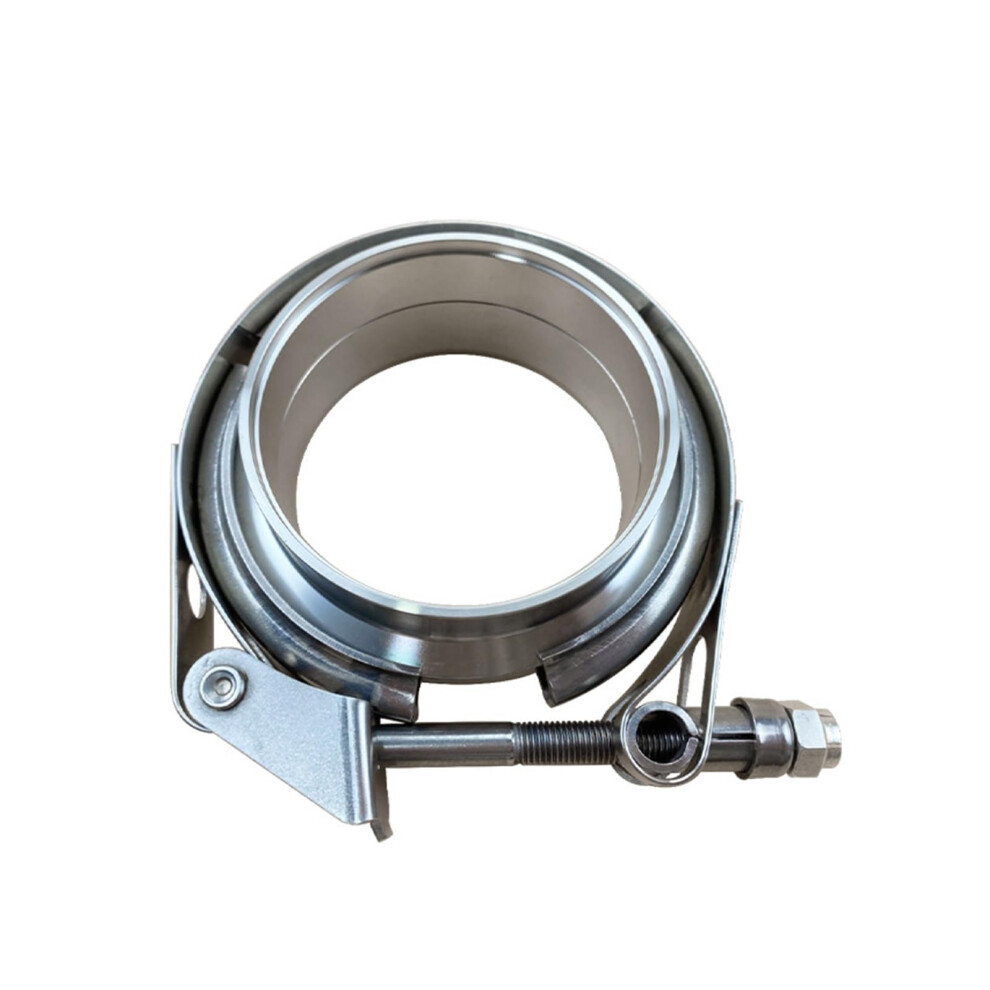 2.5 Inch 304 Stainless Steel V Band Exhaust Clamp Kit With Quick Release Flanges For Car 9323874437729